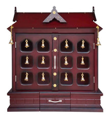 Sheesham Wood Handmade Mandir Home Temple In Brown