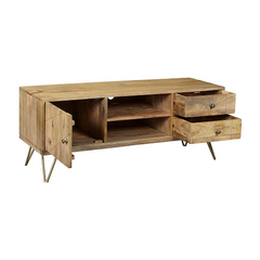 The Attic Solid Wood TV Unit Natural