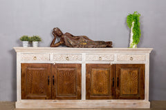 Kalah Hand Carved Solid Wooden Sideboard Buffet 155x90x40cm KLA0162  -  