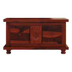 Avalon Rustic Solid Wood 2 Drawer Storage Cocktail Coffee Table Brown