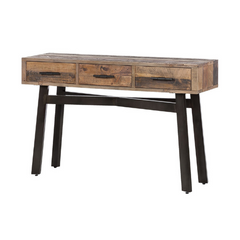 The Attic Retro Wooden Console Table Natural