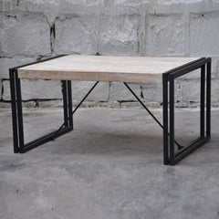 BARN Industrial Coffee Table 90Cm White