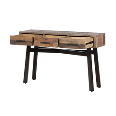 The Attic Retro Wooden Console Table Natural