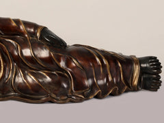 Indian Brass Tibetan Buddhist Buddha In Brass Statue