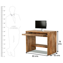 The Attic Holden Solid Wood Computer Table Natural