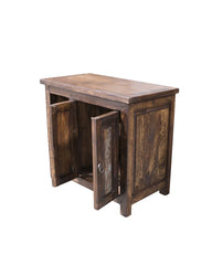 Indian Reclaimed Hand Carved Reclaimed Wood Bathroom Vanity V01