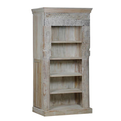 Indian Hand Carved pillar Old Door Reclaimed Wood Bookshelf B37