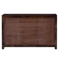 Contemporary X Design Solid wood Sideboard Brown