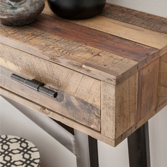 The Attic Retro Wooden Console Table Natural