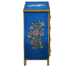 Hand Painted Solid Wood Chest of Drawer In Multi-Colour