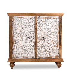 Kalah Hand Carved Solid Wooden Vanity Small Cabinet 90x90x40 KLA0101  -  