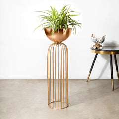 Urban Zen Planter (Gold Stand & Ross Gold Pot) - Big