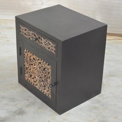 Dynasty Carved Jali Panel Side Table A