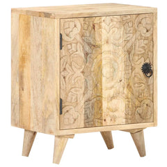 Indian Hand Carved  Solid Wood Bedside Table 26