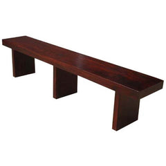 Boston Seven Foot Contemporary Solid Wood Bench Brown