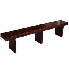 Boston Seven Foot Contemporary Solid Wood Bench Brown