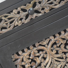 Dynasty Carved Jali Panel Side Table A