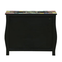 Hand Painted Solid Wood Chest of Drawer In Multi-Colour