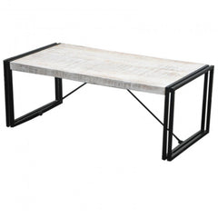 BARN Industrial Coffee Table 120Cm White