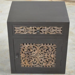 Dynasty Carved Jali Panel Side Table B