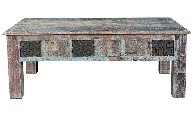 Rainbow Reclaimed Antique Vintage Coffee Table 120X70X45 CM