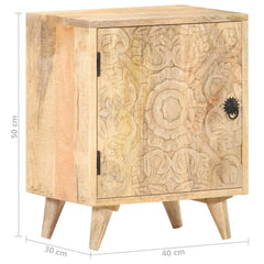 Indian Hand Carved  Solid Wood Bedside Table 26