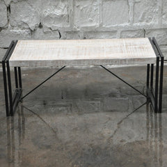 BARN Industrial Coffee Table 120Cm White