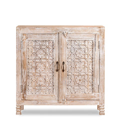 Kalah Hand Carved Solid Wooden Vanity Small Cabinet 90x90x40 KLA0103  -  