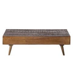 The Attic Mans Wooden Coffee Table Honey