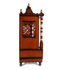 Sheesham Wood Handmade Mandir Home Temple In Brown