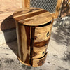 Hand Carved Solid Wood 3 Drawer Side Table 54