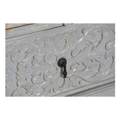 Indian Hand Carved Solid Wooden Cupboard Wardrobe D52
