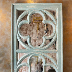 Vintage Hand Carved Solid Wood Tall Mirror Frame 93