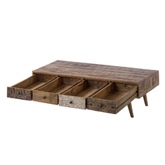 The Attic Mans Wooden Coffee Table Honey