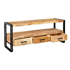 Barn Industrial Mango Entertainment TV Unit Media Console 150x45x60cm