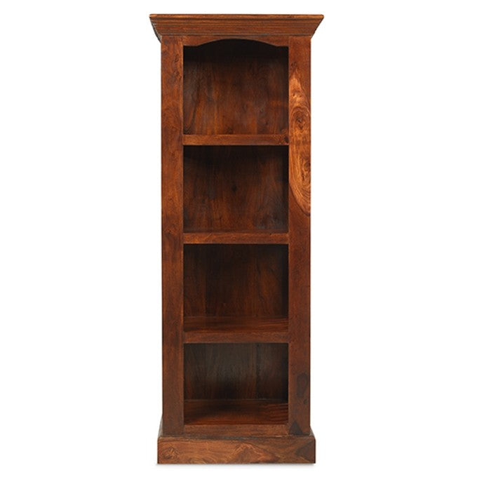 Takat Metal Jali Natural Indian 4 Shelf Alcove Bookcase