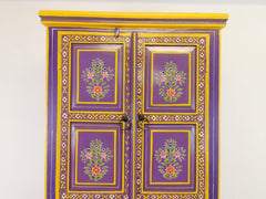 Avani Indian Hand Painted Solid Wood Cabinet Wardrobe D75