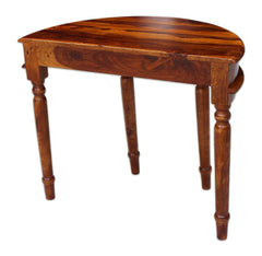 COLONIAL SEMI CIRCULAR COLONIAL WOODEN CONSOLE