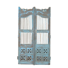 Indian Vintage Antique Handcrafted Solid Wood Door 58