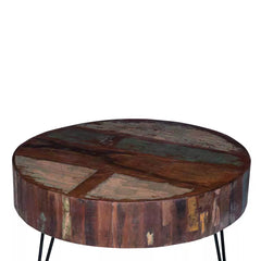 Aspen Indian Metal and Reclaimed Wood Coffee Table C3