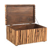 Indian Hand Carved Solid Wood Storage Blanket Box C41