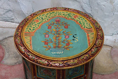 Indian Hand Painted Carved Solid Wood Coffee Table C141