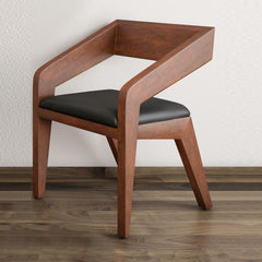 The Gileteen Rattan Haritage Dining Chair Rosewood Arm Chair