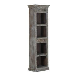 Indian Hand Carved Reclaimed Mango Wood Bookshelf B38