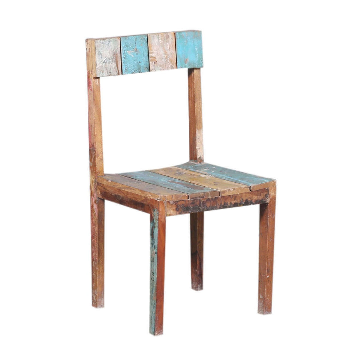 Liberty Finished Reclaimed Wood Dining Chair Multi Colors