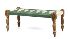 Indian Solid Wood Handmade Rajasthani Charpai Bench Khat Manjhi Woven Charpai Daybed