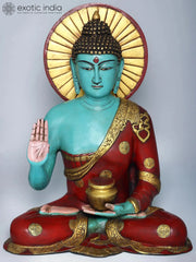 Indian Gautam Buddha Tibetan Buddhist Buddha In Brass Statue