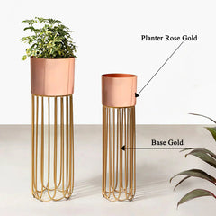 Artisan Arboretum Planters Set of 2 - Rose Gold