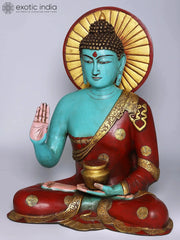 Indian Gautam Buddha Tibetan Buddhist Buddha In Brass Statue