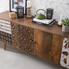 The Attic Mans Solid Wood Sideboard Honey